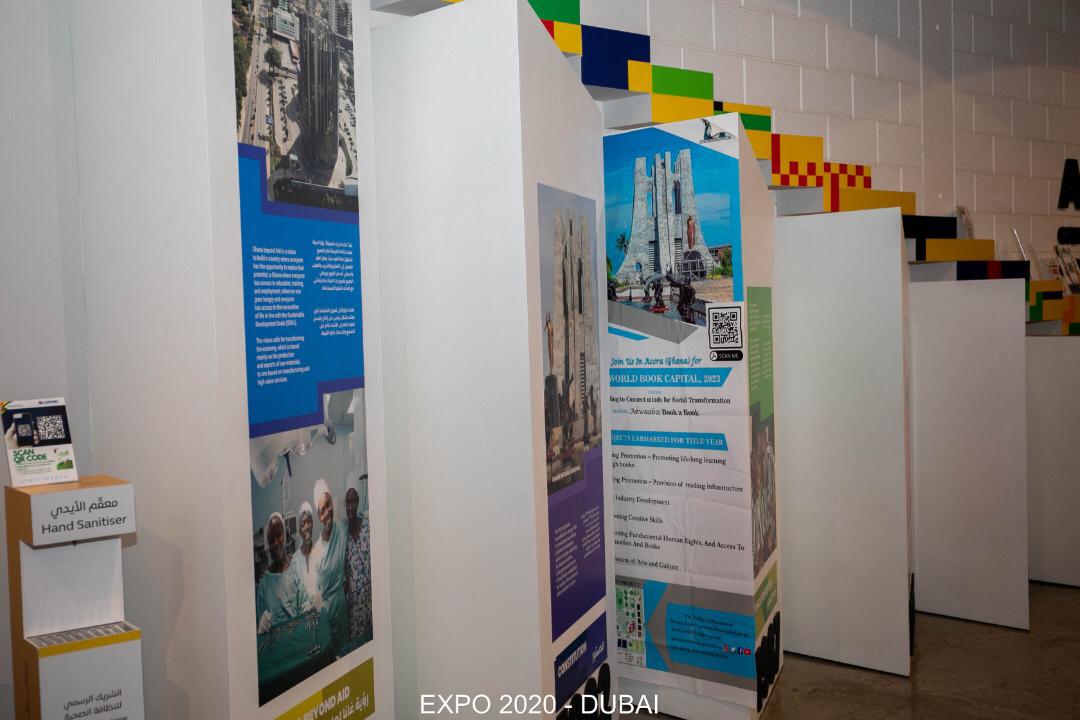 Publicity of Accra World Book Capital, 2023 at Expo 2020 Dubai