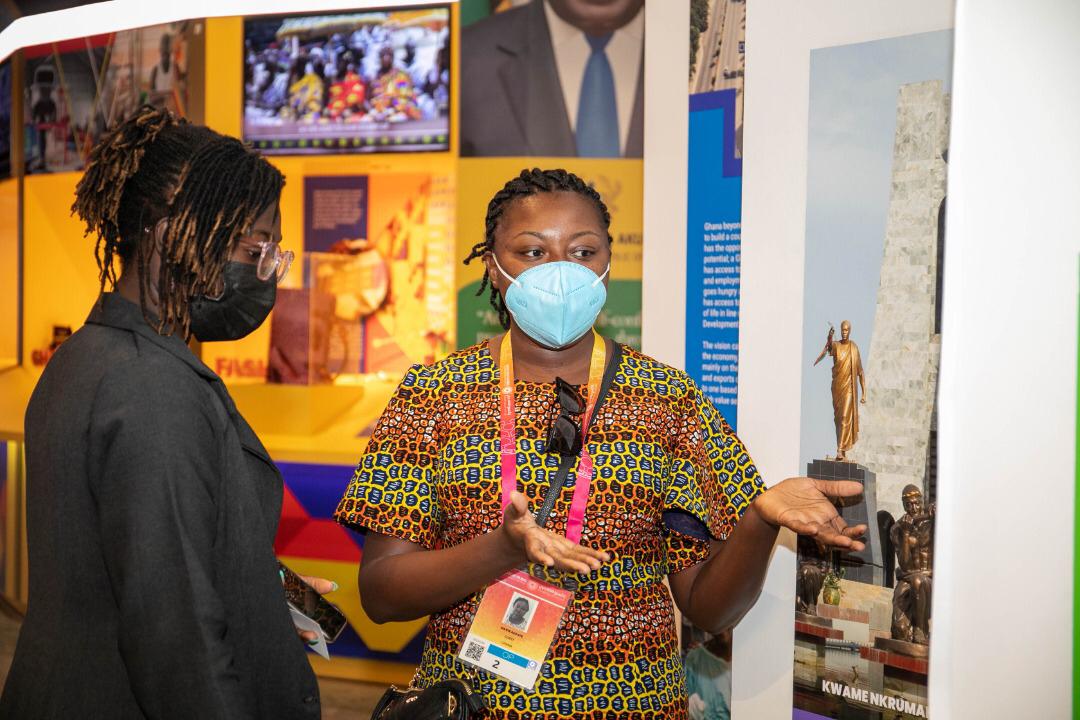 Publicity of Accra World Book Capital, 2023 at Expo 2020 Dubai