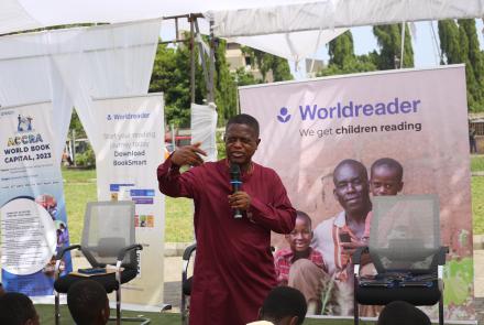 Secretariat of the Accra World Book Capital, 2023 partners Worldreader to promote reading