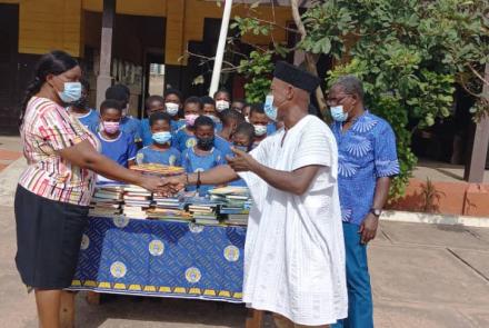 Four Basic schools in Accra received assorted books